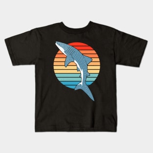 Whale Sharks Vintage Sunset Kids T-Shirt